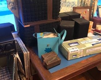 Bose Speakers, 45s, Albums, 