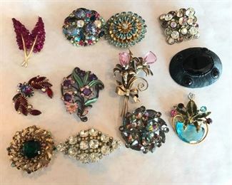 Exceptional vintage brooches