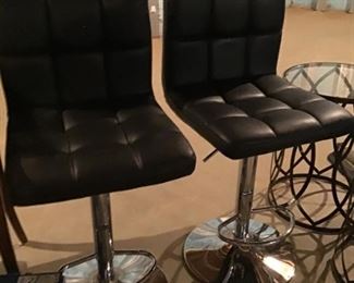 Leather adjustable stools 