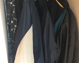 Mens medium and large jackets