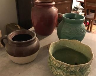 vintage clay pottery 