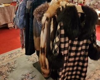 Very nice furs, jackets & coats.