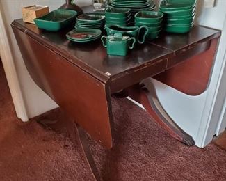 Mahogany drop leaf table.
