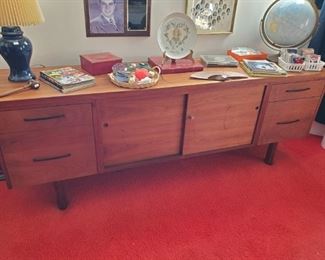 Mid century Teak office credenza.