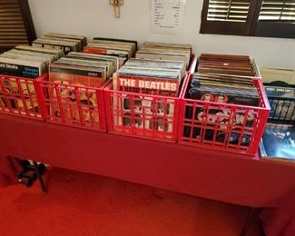 Lots of great LP's, 45's, CD's DVD's & 8 Tracks.  