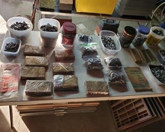 Type set letters & numbers.