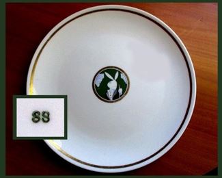 Bunny Plate Marked SS