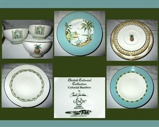 Very Nice Set of Lenox Colonial Bamboo China 
