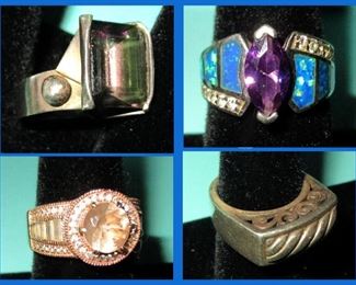  Sterling Rings 