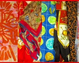 Nice Hand Rolled Scarves including Coach 