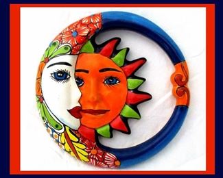 Talavera Moon and Sun Wall Art