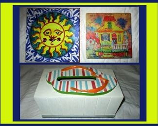 Tiles and Flip Flop Tissue Box 