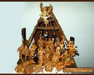 Depose Italy Fontanini Vintage Nativity Set 23 Pcs in Excellent Condition 