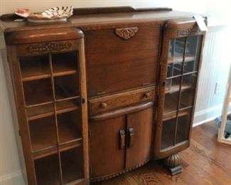 Art Deco Oak desk - great bar!