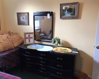 Dresser and mirror