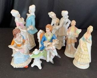 Early American Colonial Porcelain Statues