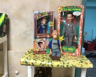 Vintage toys, Ernest P and Pee-Wee Herman
