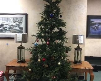 lamps, Christmas trees