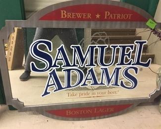 Samuel Adams Bar mirror