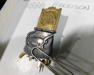 1888 Harrison Presidential Pin