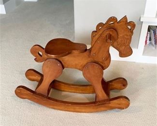 Lot 028
Carved Hard Wood Rocking Horse