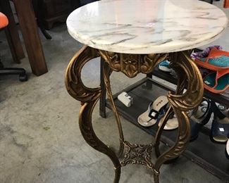 Marble top end table 