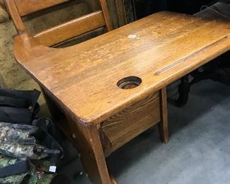 Antique school chair 