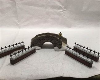 Heritage Village Collection – Church Yard Fence Extension and Stone Bridge Set https://ctbids.com/#!/description/share/297671