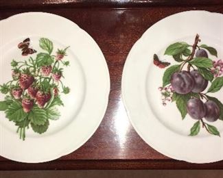 Rochard Limoges, France fruit plates