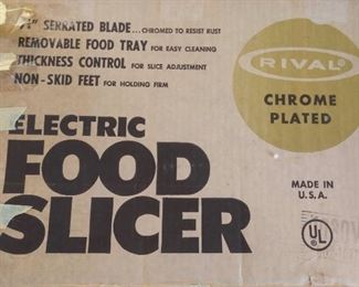 Vintage Rival electric food slicer