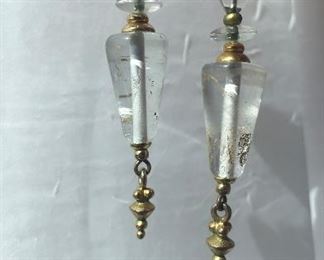 Venetian glass 24K gold glass earrings