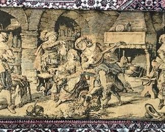 vintage tapestry Frence