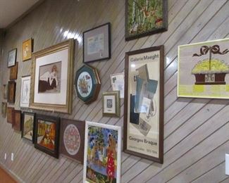 wall full of Art work