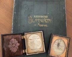 "Bloomington and Normal" book, tintype frames