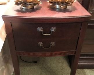1 of 2 matching vintage side tables