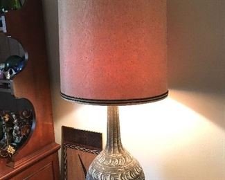 1 of 2 matching Mid Century modern lamps