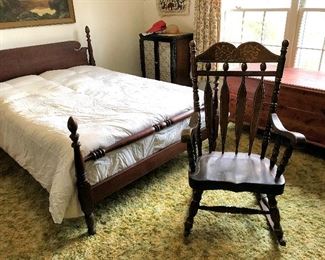 Antique full bed frame and MORE!