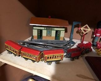 Old Tin Train Set