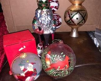 Glass ornaments..Over 300+ Christmas items..all prices range from $10 - $50 Only