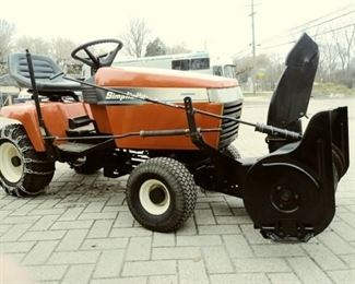 Simplicity Garden Tractor with mowing Deck and Snowblower attachment!