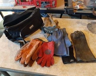Bag with gloves