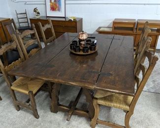 Custom made Italian table and chairs