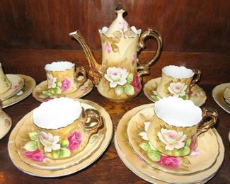 Lefton China Hand Painted Tea Set