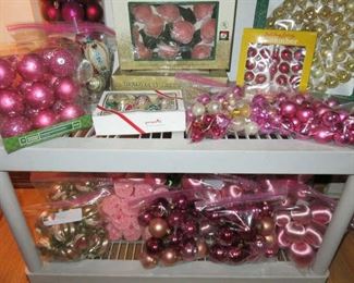 Pink Christmas Ornaments