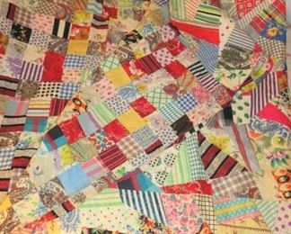 Vintage Hand Made Double Sided Quilt