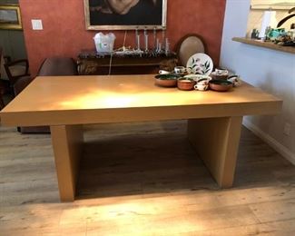 Modern Dining Table that extends at both ends