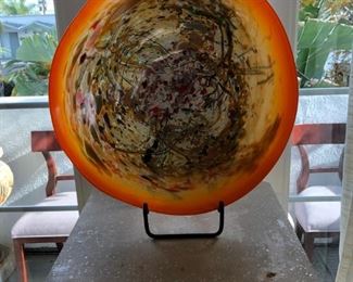 Art Glass Bowl After Chihuly