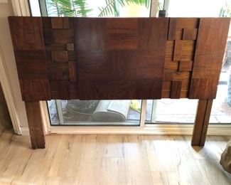 Brutalist-style Headboard