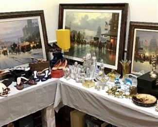 G. Harvey Art Collection, Lladros, Signed Art Glass, Luxury Designer Shoes