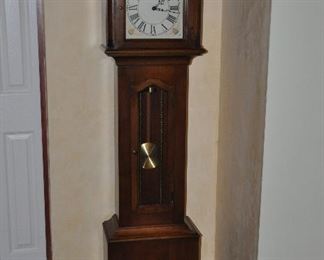 Vintage unmarked Italian Grandmother clock, 5'10" tall